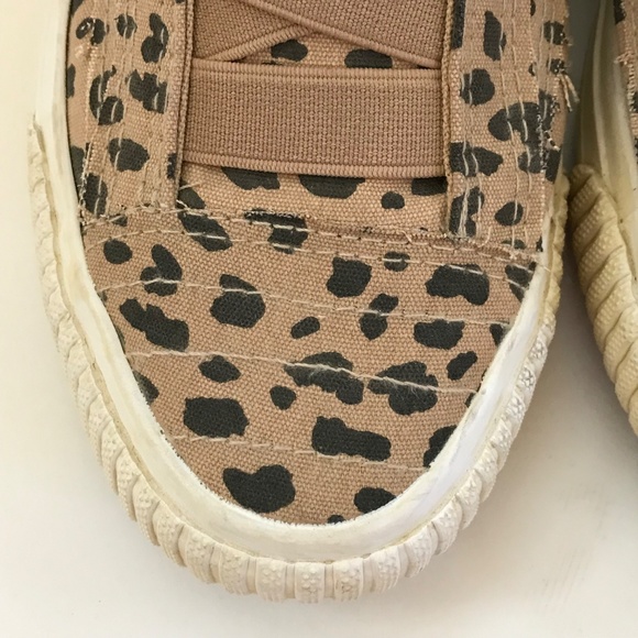 BLOWFISH Leopard Cotton Canvas Slip On Sneakers Malibu Latte Women’s Size 6.5 - Picture 5 of 16